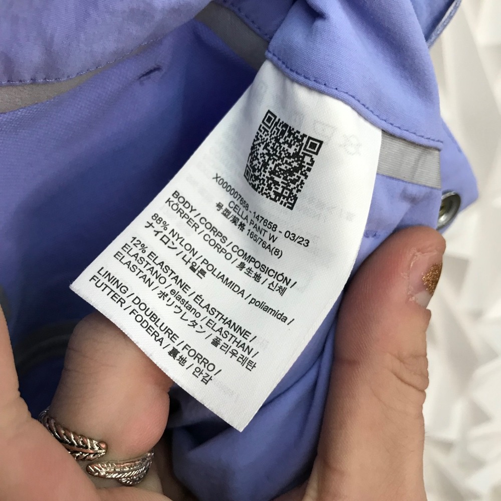 Arc'teryx Womens Veilance Cella Pants Size 8 Aerial Blue Pockets Nylon Blend - Picture 8 of 9